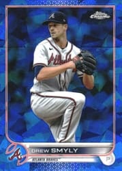 2022 Topps Chrome Sapphire Edition Base Set Drew Smyly #195 card