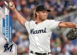 2020 Topps Base Set Drew Steckenrider #600 card