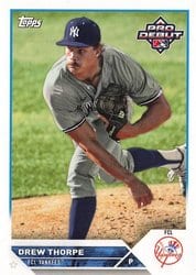 2023 Topps Pro Debut Base Set Drew Thorpe #PD-104 card