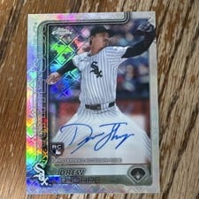 2025 Topps Chrome Logofractor Edition Rookie Autographs Drew Thorpe #RA-DT card