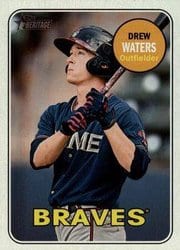 2018 Topps Heritage Minor League Base Set Drew Waters #72 card