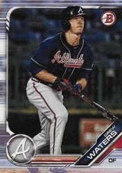 2019 Bowman Draft Base Set Drew Waters #BD-25 card