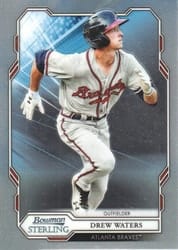 2019 Bowman Sterling Base Set Drew Waters #BPR-47 card