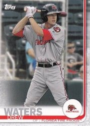 2019 Topps Pro Debut Base Set Drew Waters #44 card