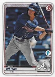 2020 Bowman 1st Edition Base Set Drew Waters #BFE-2 card