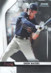 2020 Bowman Sterling Base Set Drew Waters #BPR-20 card