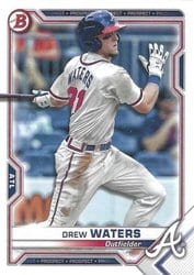 2021 Bowman Prospects Drew Waters #BP-81 card