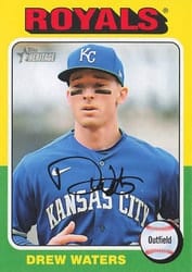 2024 Topps Heritage Mini Base Set Drew Waters #323 card