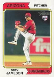 2023 Topps Heritage Base Set Drey Jameson #257 card