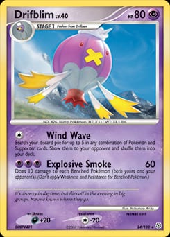 Diamond & Pearl Drifblim #24 card