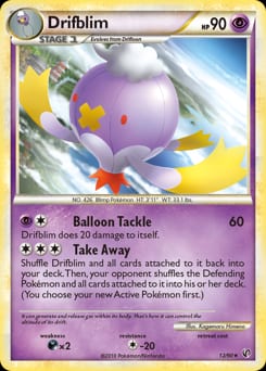 2010 HS—Undaunted Drifblim #12 card