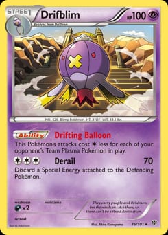 2013 Plasma Blast Drifblim #35 card