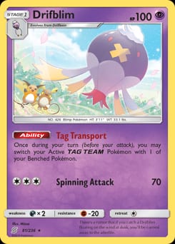 Unified Minds Drifblim #81 card