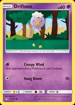 Ultra Prism Drifloon #51 card