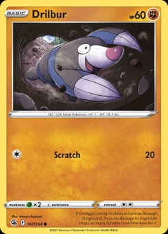 Fusion Strike Drilbur #147 card
