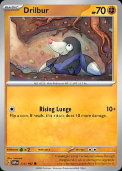 Obsidian Flames Drilbur #111 card