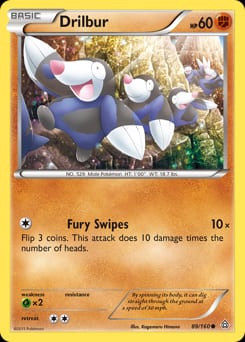 Primal Clash Drilbur #89 card