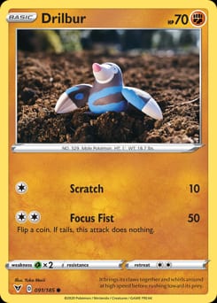 Vivid Voltage Drilbur #91 card