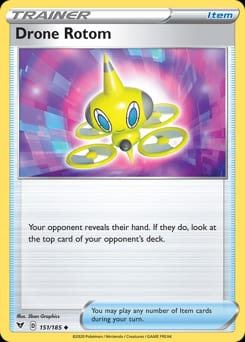 Vivid Voltage Drone Rotom #151 card