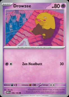 151 Drowzee #96 card