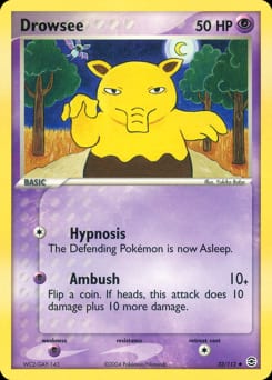 2004 FireRed & LeafGreen Drowzee #32 card