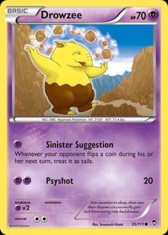 Furious Fists Drowzee #35 card