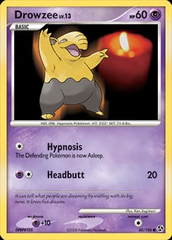2008 Great Encounters Drowzee #65 card