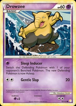 2010 HeartGold & SoulSilver Drowzee #62 card