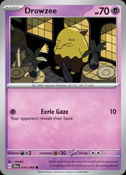 Shrouded Fable Drowzee #16 card