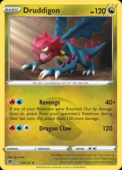 2022 Brilliant Stars Druddigon #113 card