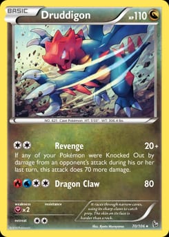 2014 Flashfire Druddigon #70 card