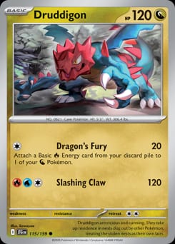 2025 Journey Together Druddigon #115 card