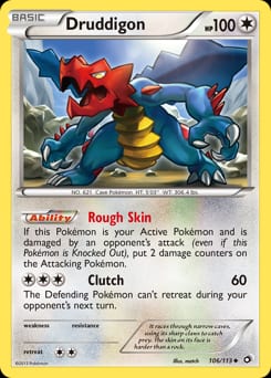 2013 Legendary Treasures Druddigon #106 card