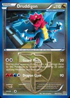 2013 Plasma Storm Druddigon #94 card