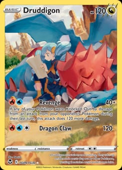 2022 Silver Tempest Trainer Gallery Druddigon #TG09 card