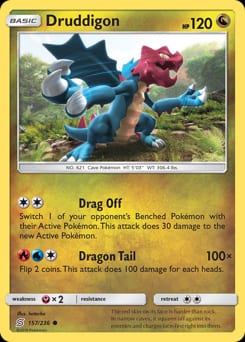 2019 Unified Minds Druddigon #157 card