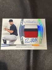 2024 Panini Flawless Draft Patch Autographs (Horizontal) Drue Hackenberg #DPH-DH card