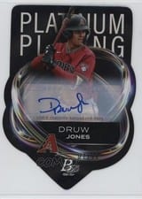 2023 Bowman Platinum Plating Die-Cut Autographs Druw Jones #PPD-7 card