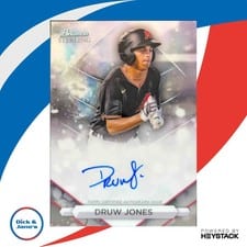 2023 Bowman Sterling Prospect Autographs Druw Jones #PA-DJ card