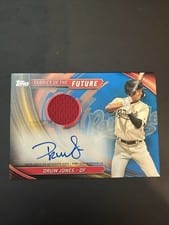 2024 Topps Pro Debut Fabrics of the Future Autograph Relics Druw Jones #FOTF-DJ card