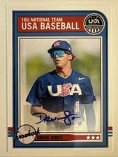 2025 Panini Stars & Stripes USA Baseball Throwback Signatures Druw Jones #AS-DJ card