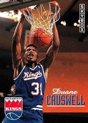1992-93 SkyBox Base Set Duane Causwell #210 card