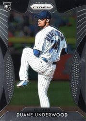 2019 Panini Prizm Base Set Duane Underwood #263 card
