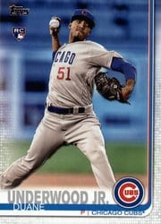 2019 Topps Base Set Duane Underwood Jr. #315 card