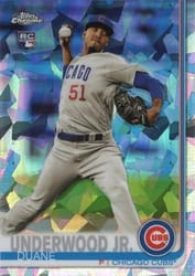 2019 Topps Chrome Sapphire Edition Base Set Duane Underwood Jr. #315 card