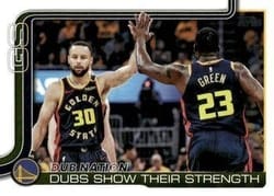 2025-26 Topps Base Set Dubs Nation: Dubs Show Their Strength #291 card