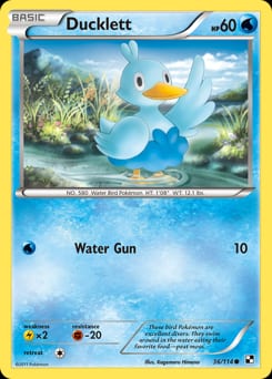 2011 Black & White Ducklett #36 card