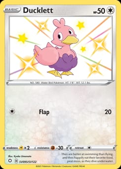 2021 Shining Fates Shiny Vault Ducklett #SV095 card