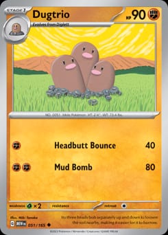 2023 151 Dugtrio #51 card
