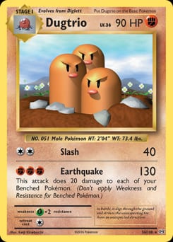 2016 Evolutions Dugtrio #56 card
